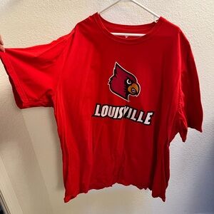 Fanatics Red Louisville Men's Short Sleeve Tee